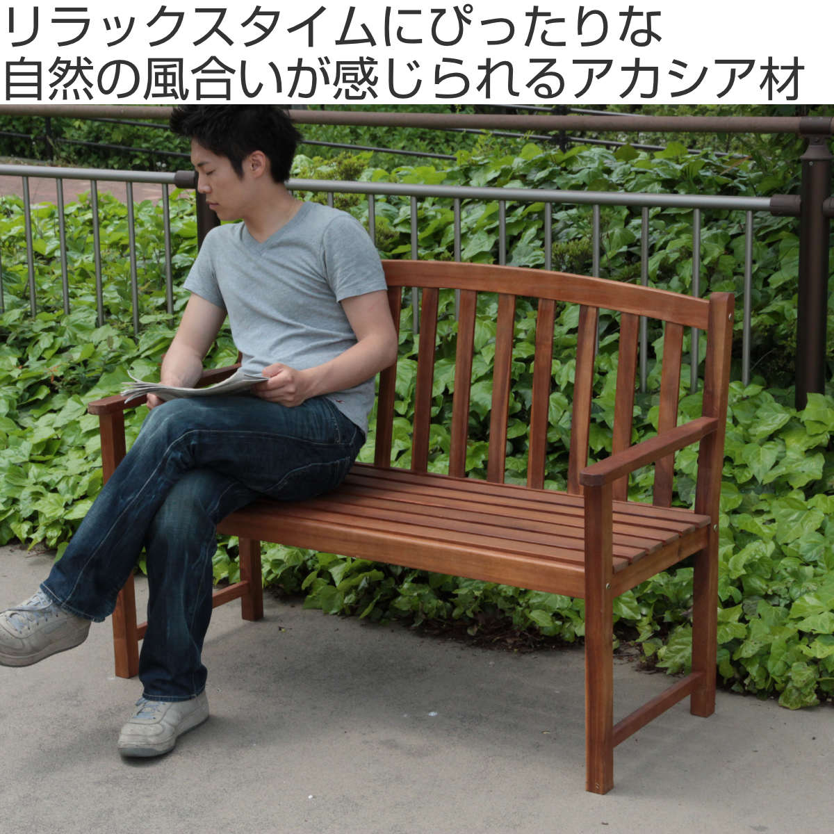 ベンチチェア　ダイニングチェア　ウッドベンチ　木製ベンチ　送料込み ガーデンベンチ 木製ベンチ 幅128cm （ ベンチ 木製 屋外 ウッドチェア