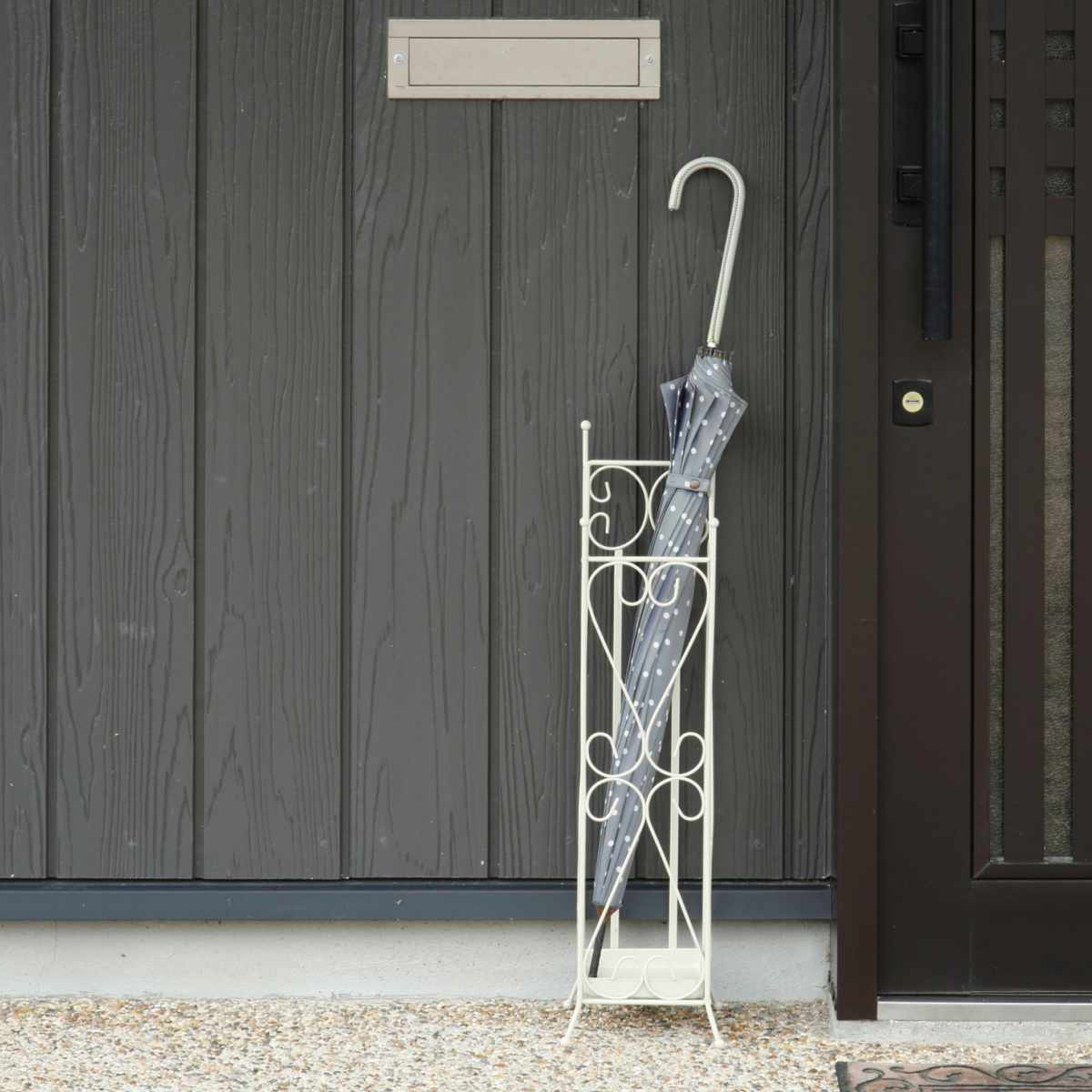 東谷 傘立て 屋内 角柱 スチール 脚付き （ アンブレラスタンド