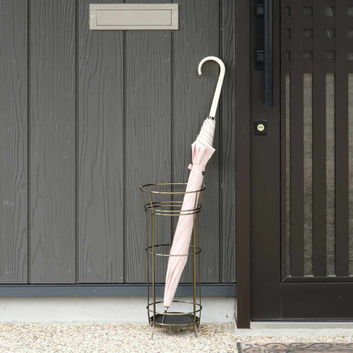 東谷 傘立て 屋内 円柱 スチール 脚付き （ アンブレラスタンド