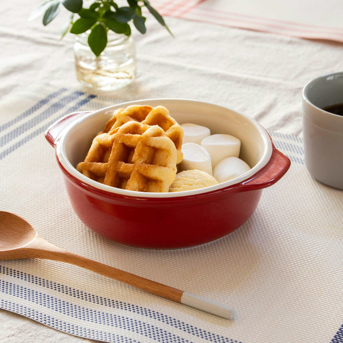 パール金属 グラタン皿 15cm 丸型 深型 陶磁器 （ 電子レンジ対応