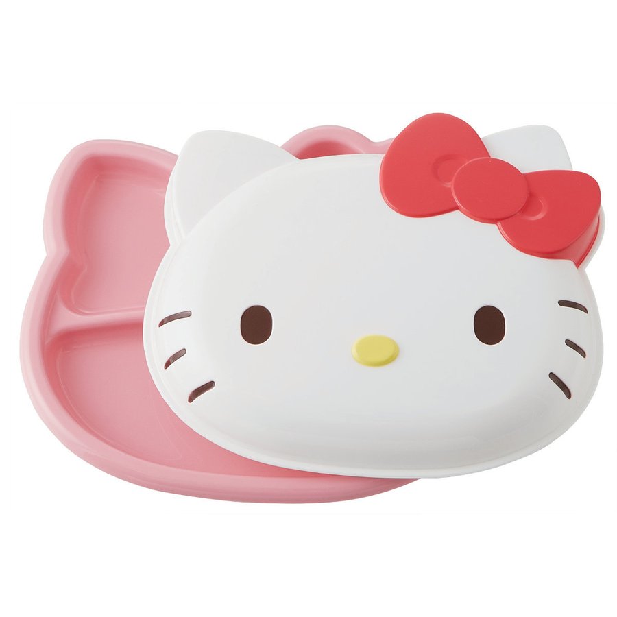スケーター ランチプレート フタ付き 25cm ハローキティ おうちで
