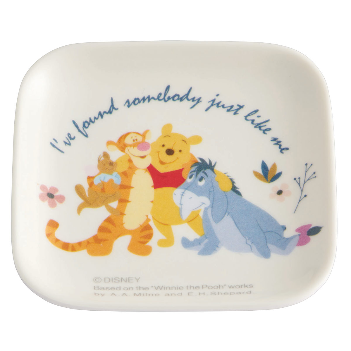 Disney（ディズニー） 小皿 8cm 4枚入り 角皿 くまのプーさん
