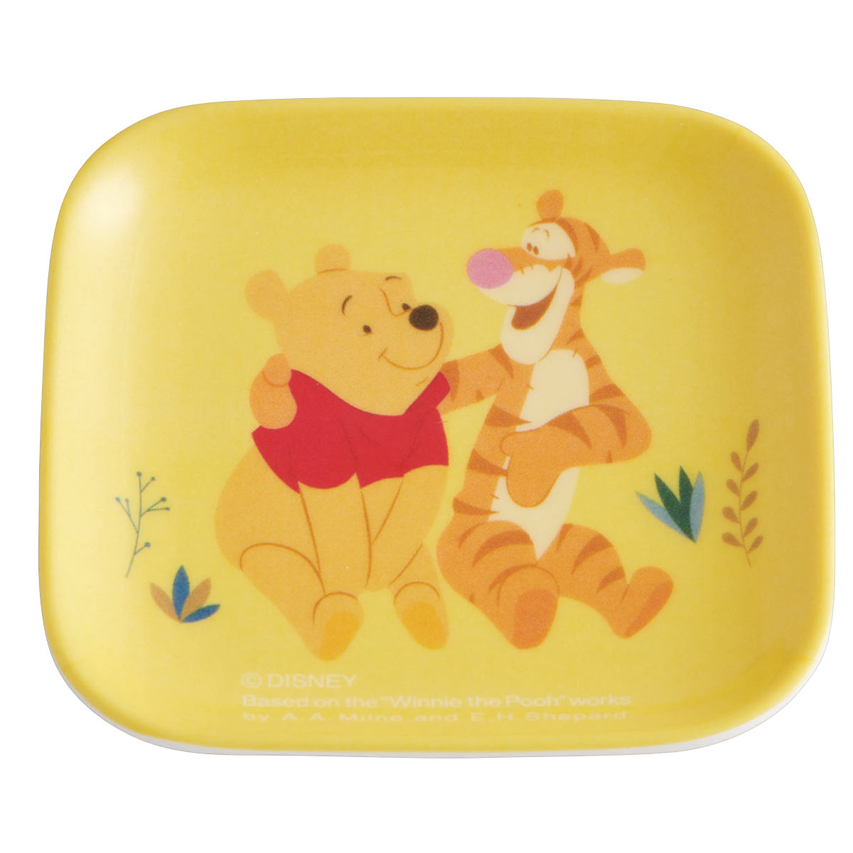 Disney（ディズニー） 小皿 8cm 4枚入り 角皿 くまのプーさん