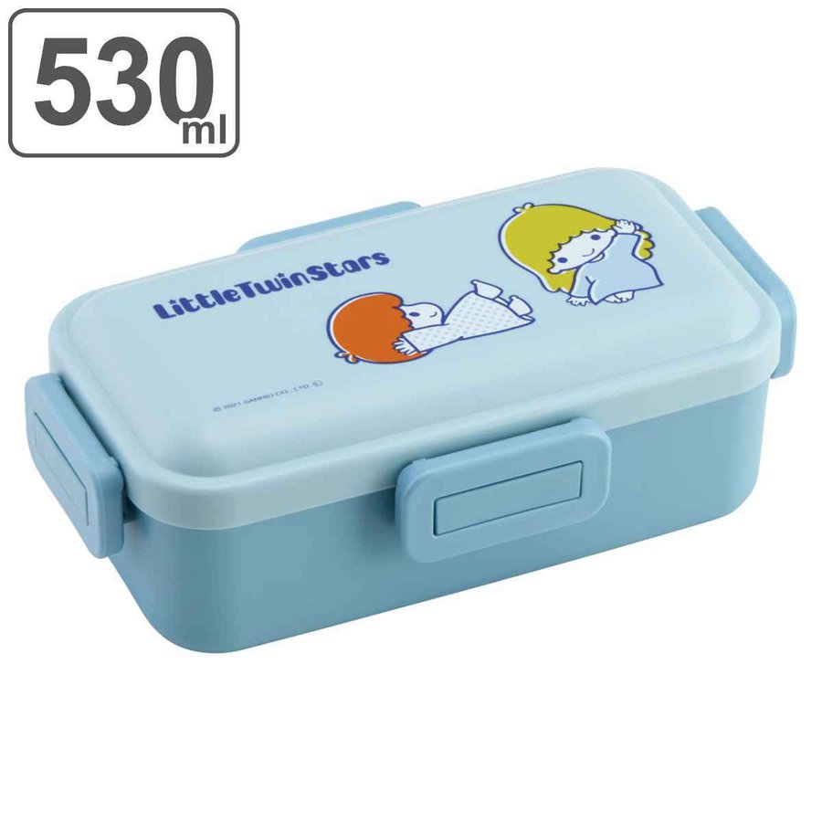 スケーター 弁当箱 1段 530ml 抗菌 ふわっと リトルツインスターズ
