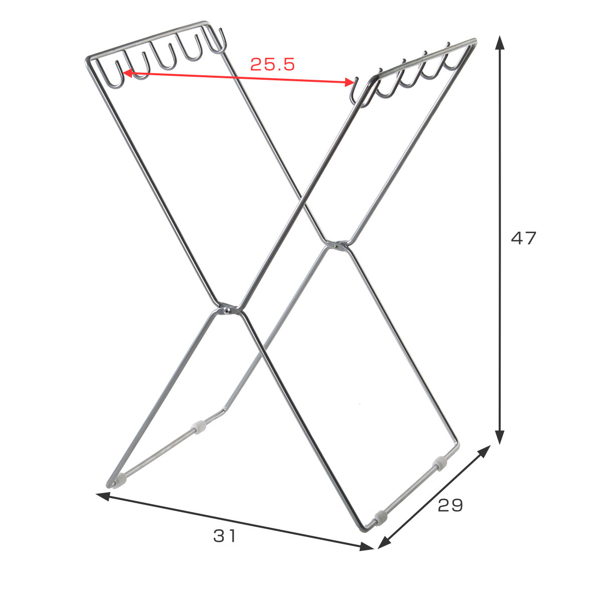 レジ袋スタンド フック5個 ( ゴミ箱 フタな...の詳細画像2