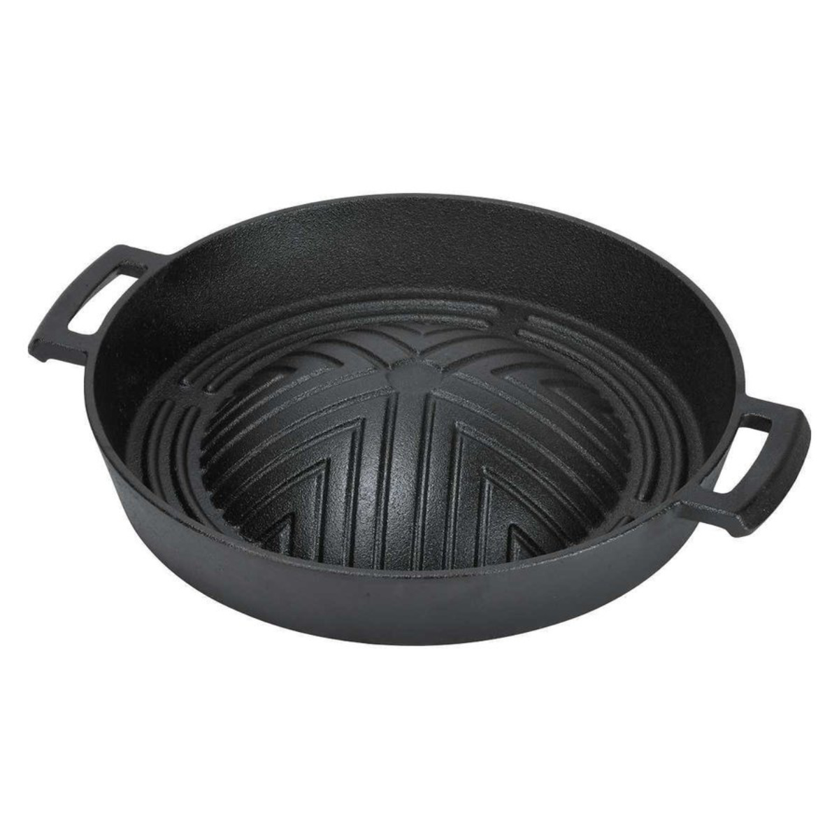 パール金属 深型ジンギスカン鍋27cm スプラウト 鉄鋳物製 （ 鉄板 鉄