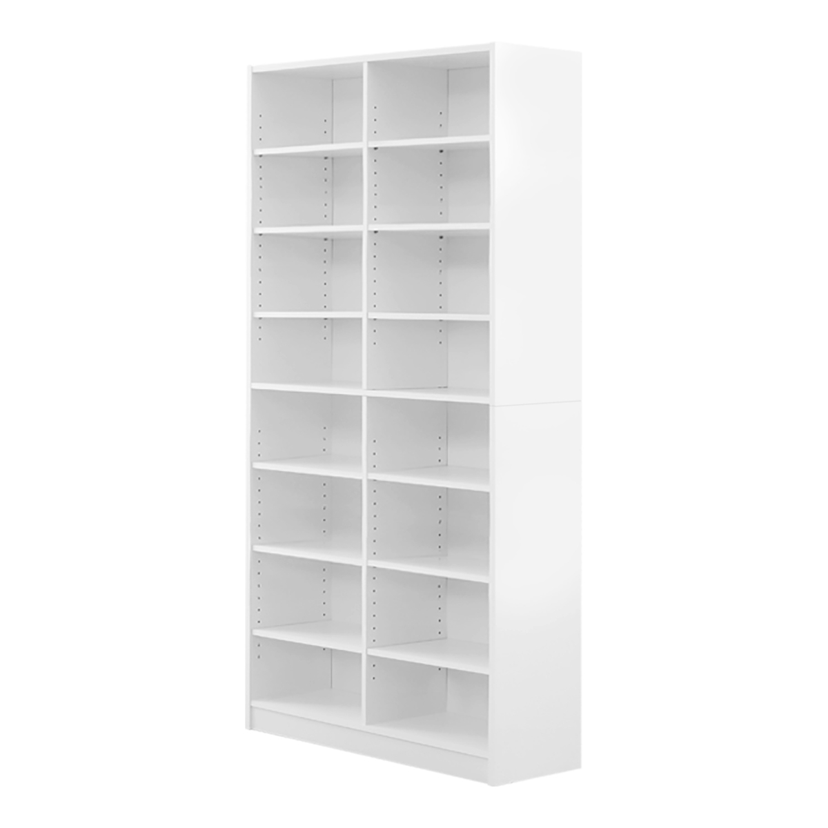 本棚 壁面収納 木製シェルフ 多目的収納ラック 幅90cm　ホワイト ホームテイスト（HOME taste） 本棚 幅88cm ハイタイプ ブックシェルフ