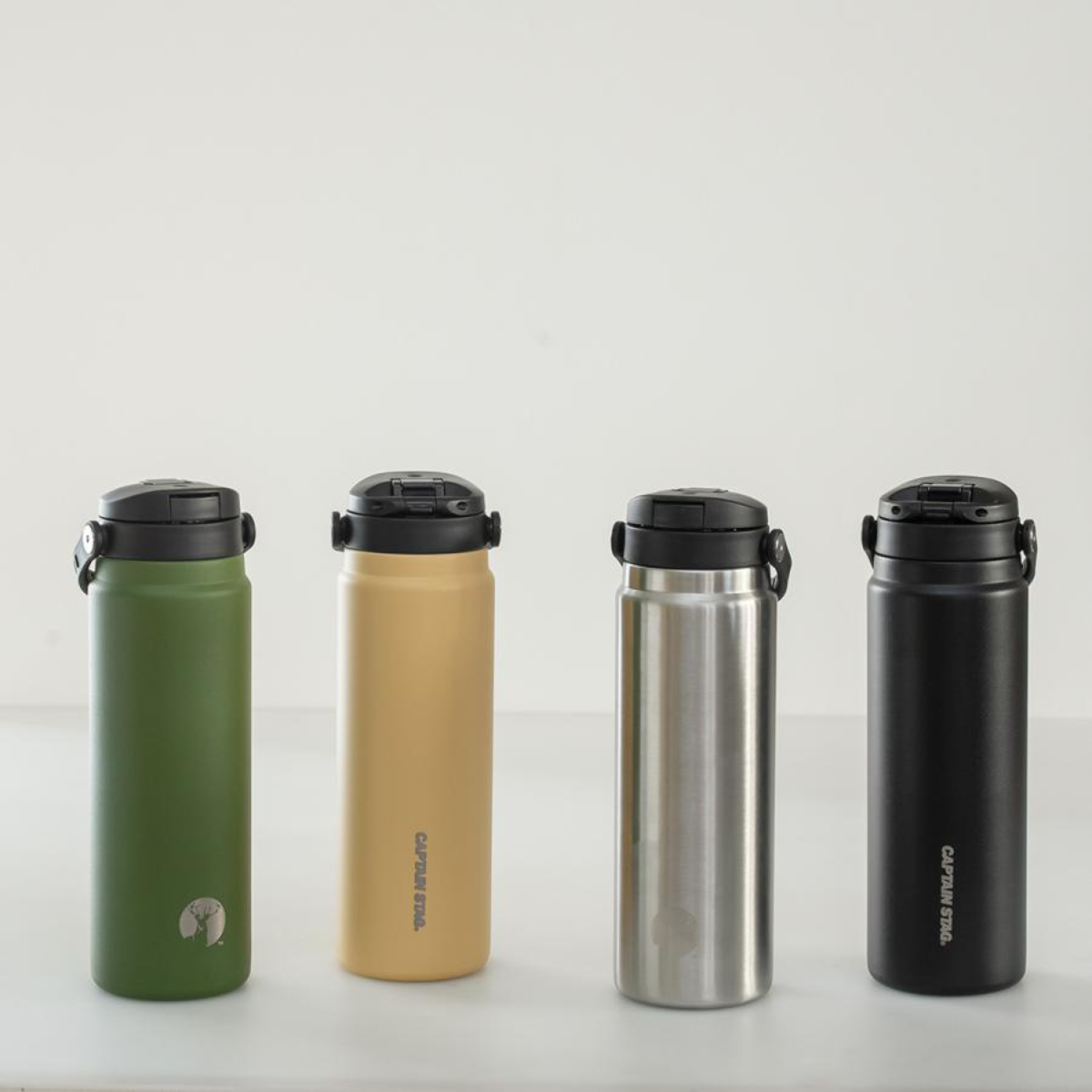 パール金属 水筒 600ml HDボトル ワンタッチ 取っ手付き キャプテン