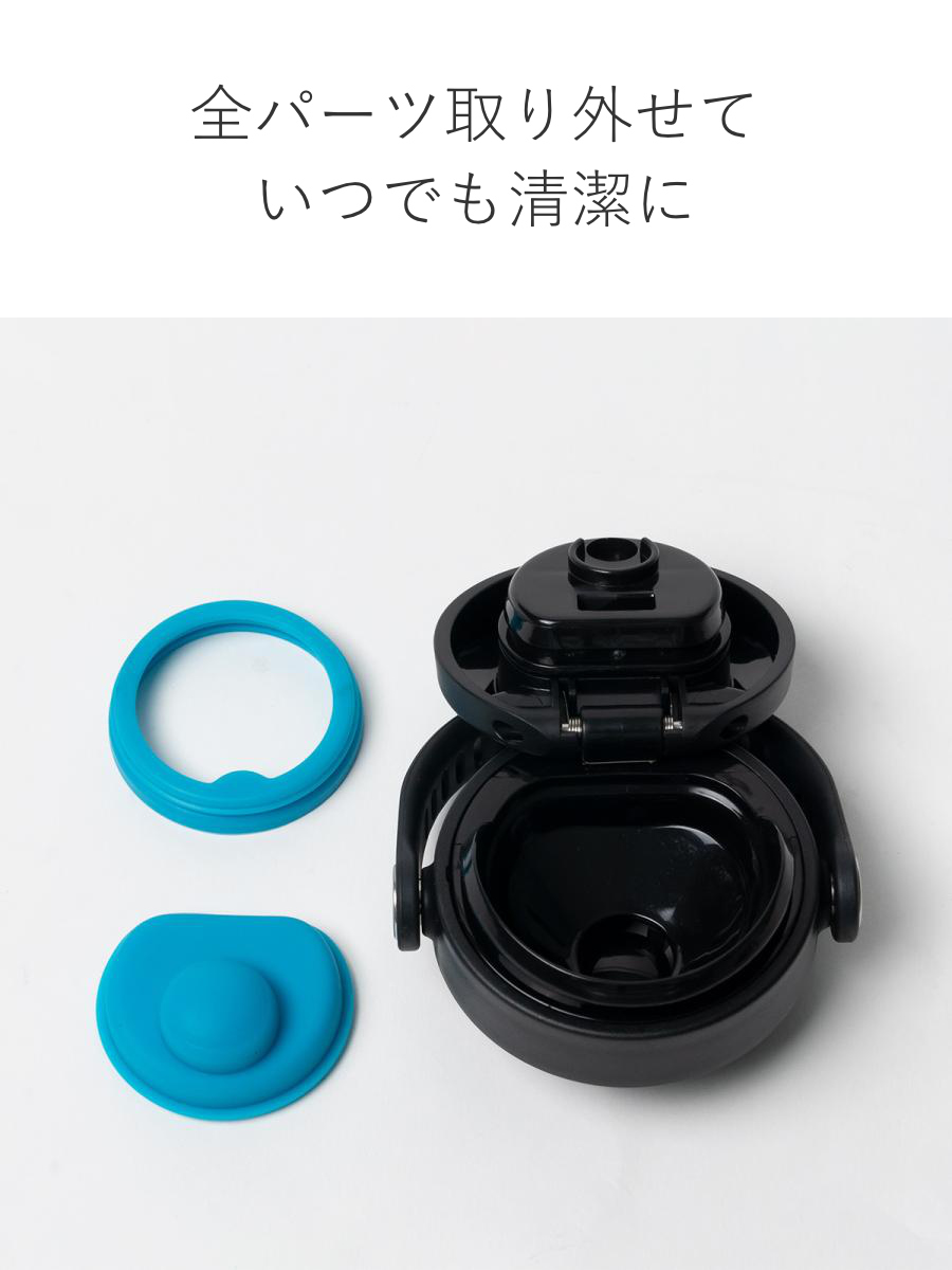 パール金属 水筒 600ml HDボトル ワンタッチ 取っ手付き キャプテン