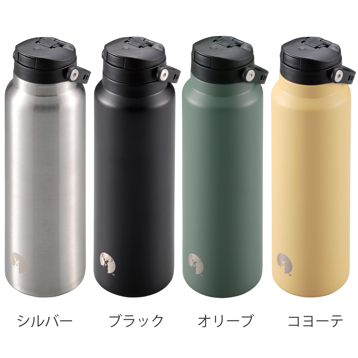 パール金属 水筒 1L HDボトル ワンタッチ 取っ手付き キャプテン