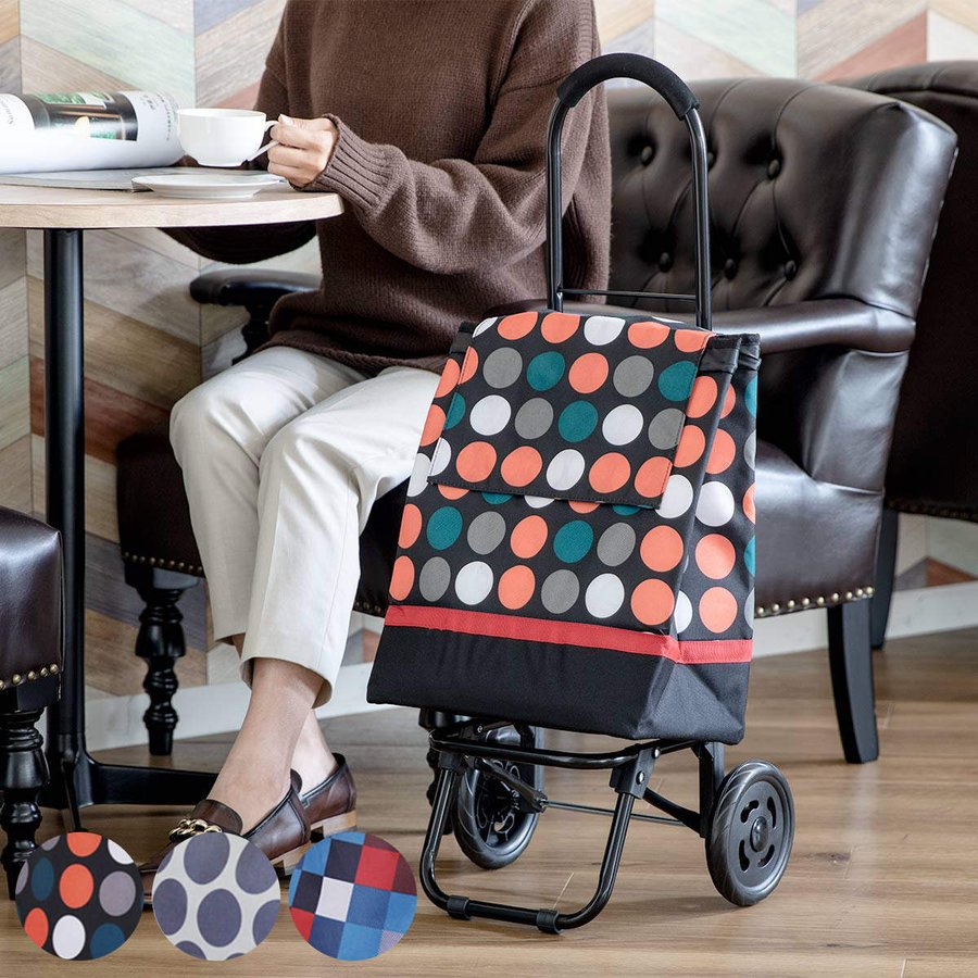 ショッピングカート CHARMISS 被せタイプ 28L 大容量 （ キャリーカート 買い物カート 折りたたみ 軽量 2輪 カート おしゃれ ）