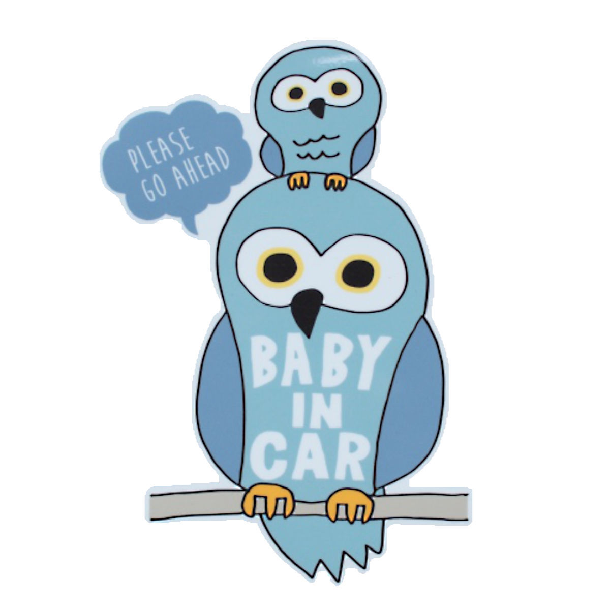 セーフティサイン Lien de famille Baby in car ふくろう （ カー