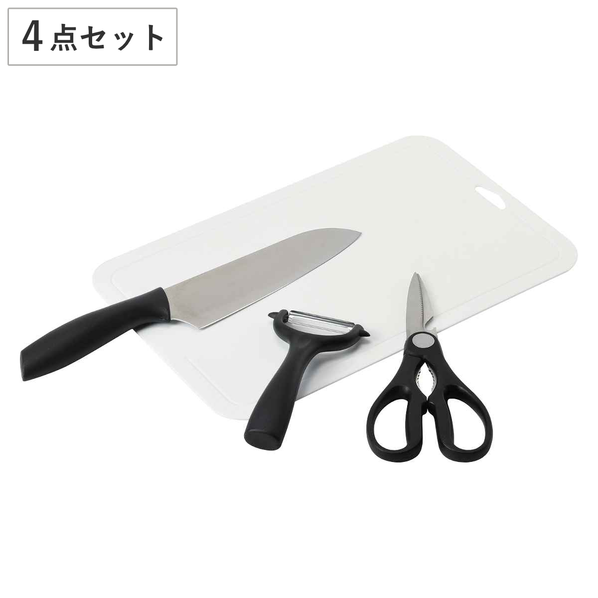 調理用品 4点セット Cook Value ピーラーセット （ 三徳包丁