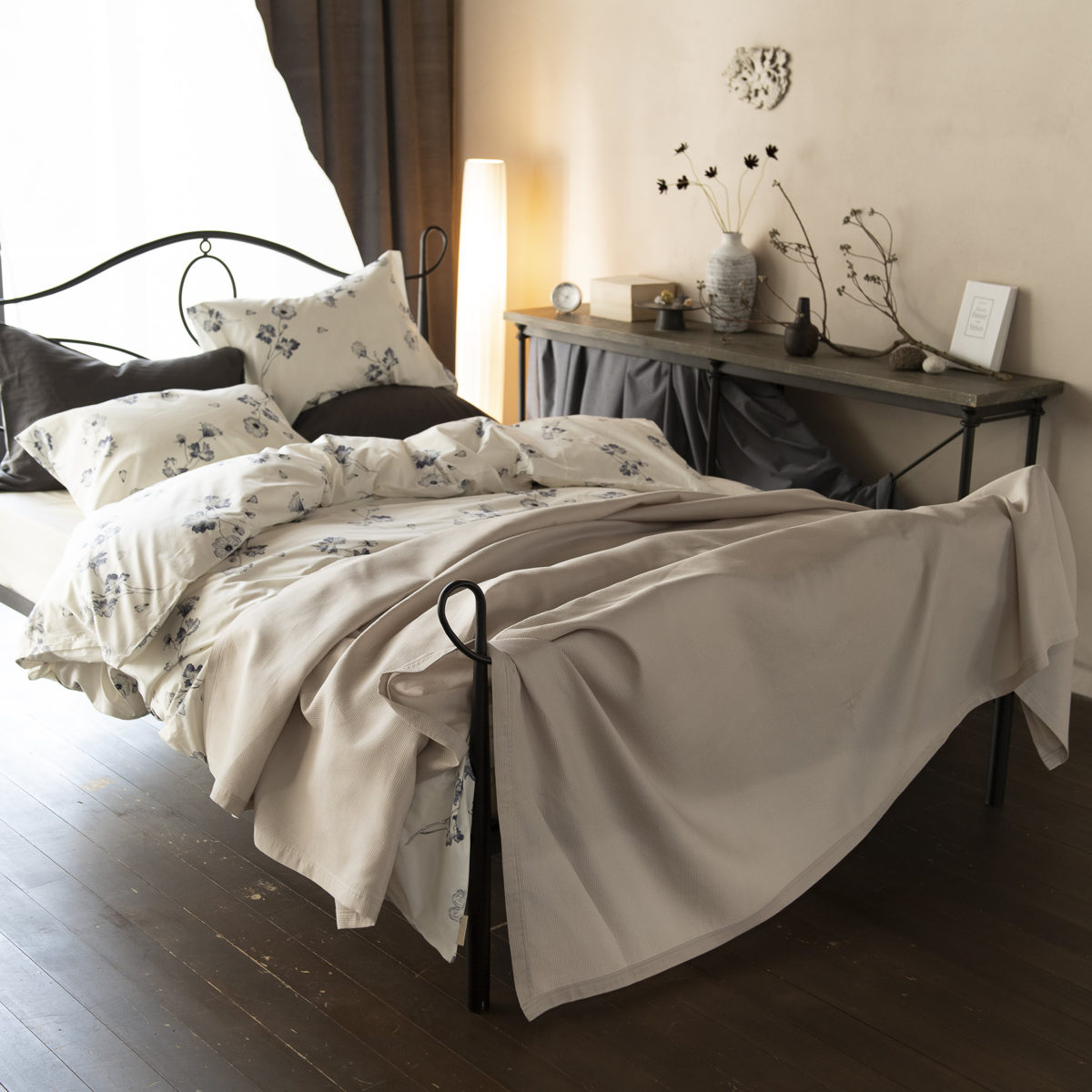 マルチカバー Fab the Home 210×270cm L ハニカム ワッフル 綿100