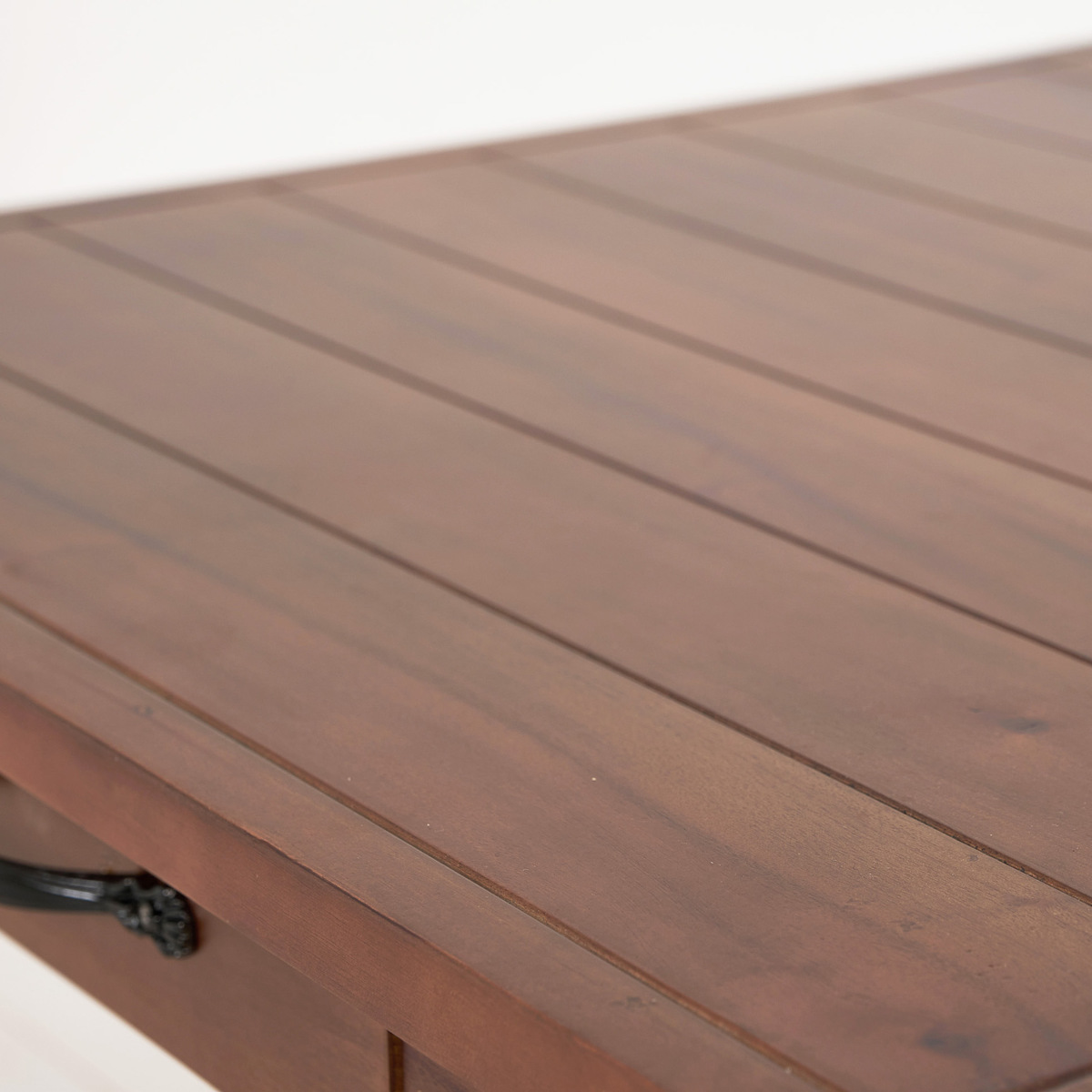 センターテーブル マホガニー天然木 引出し付 幅60cm （ ローテーブル