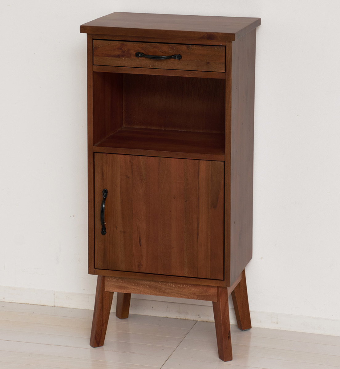 マホガニー　電話台１引 マホガニー 電話台1引