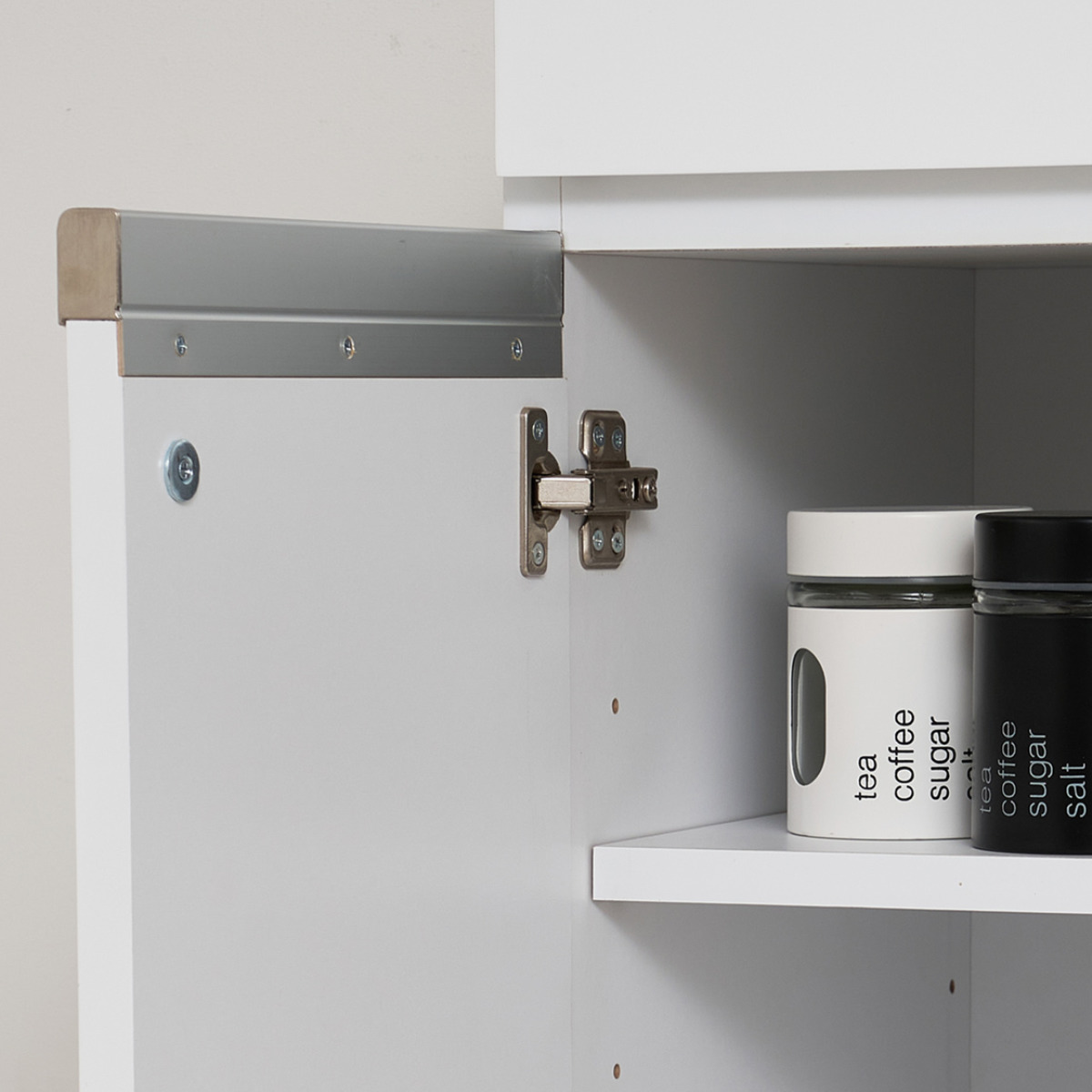 ホワイト キッチンカウンター 2口コンセント付き 楽天市場】キッチンカウンター 幅90cm レンジ台 スライド棚 2口