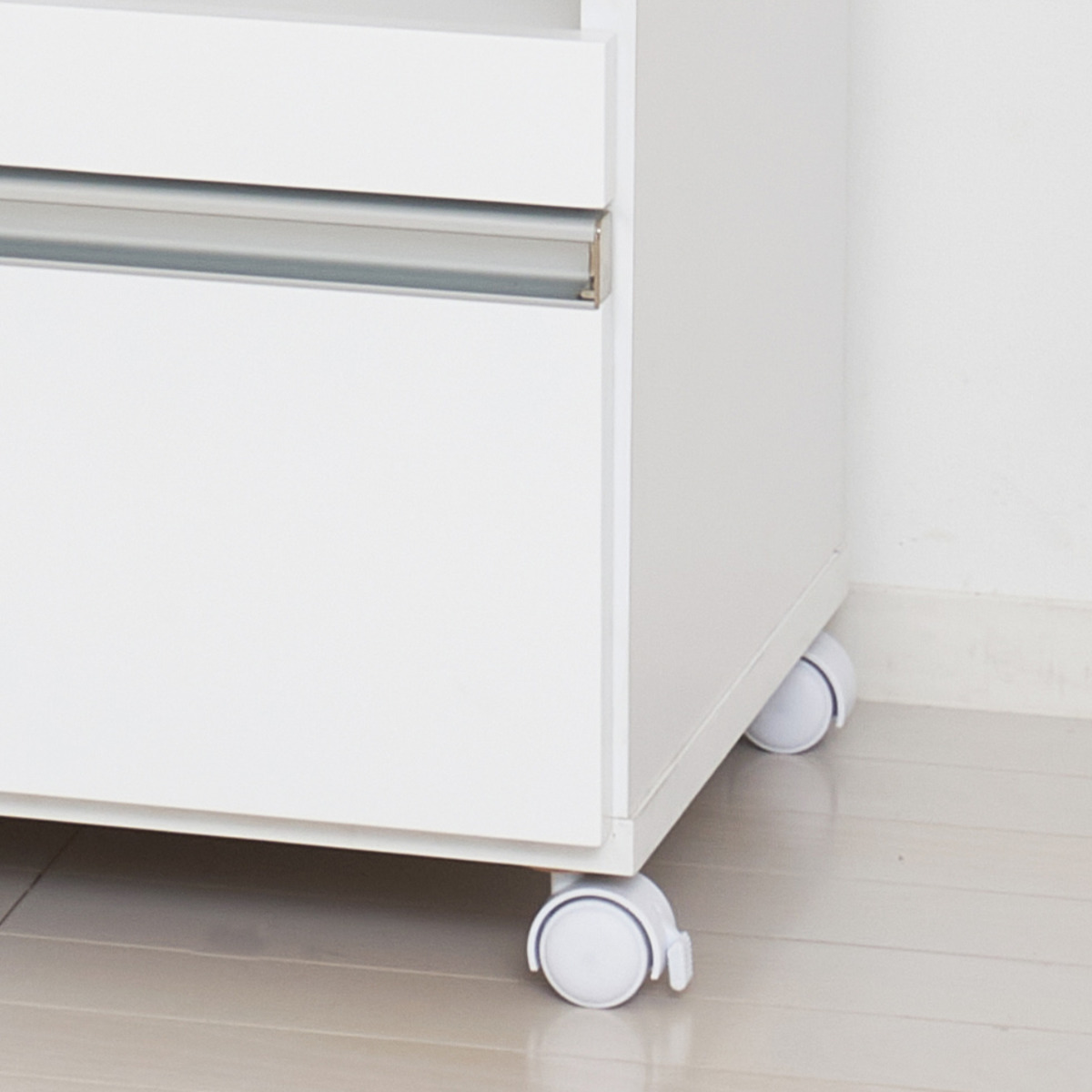 ホワイト キッチンカウンター 2口コンセント付き ホワイト キッチンカウンター 2口コンセント付き