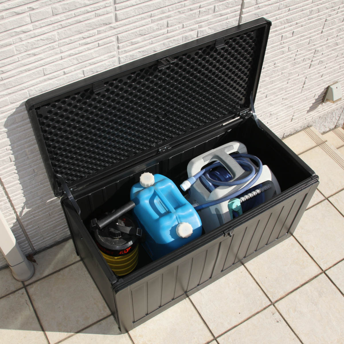 不二貿易（Fuji Boeki） ガーデンベンチ 収納BOXベンチ 190L （ ベンチ