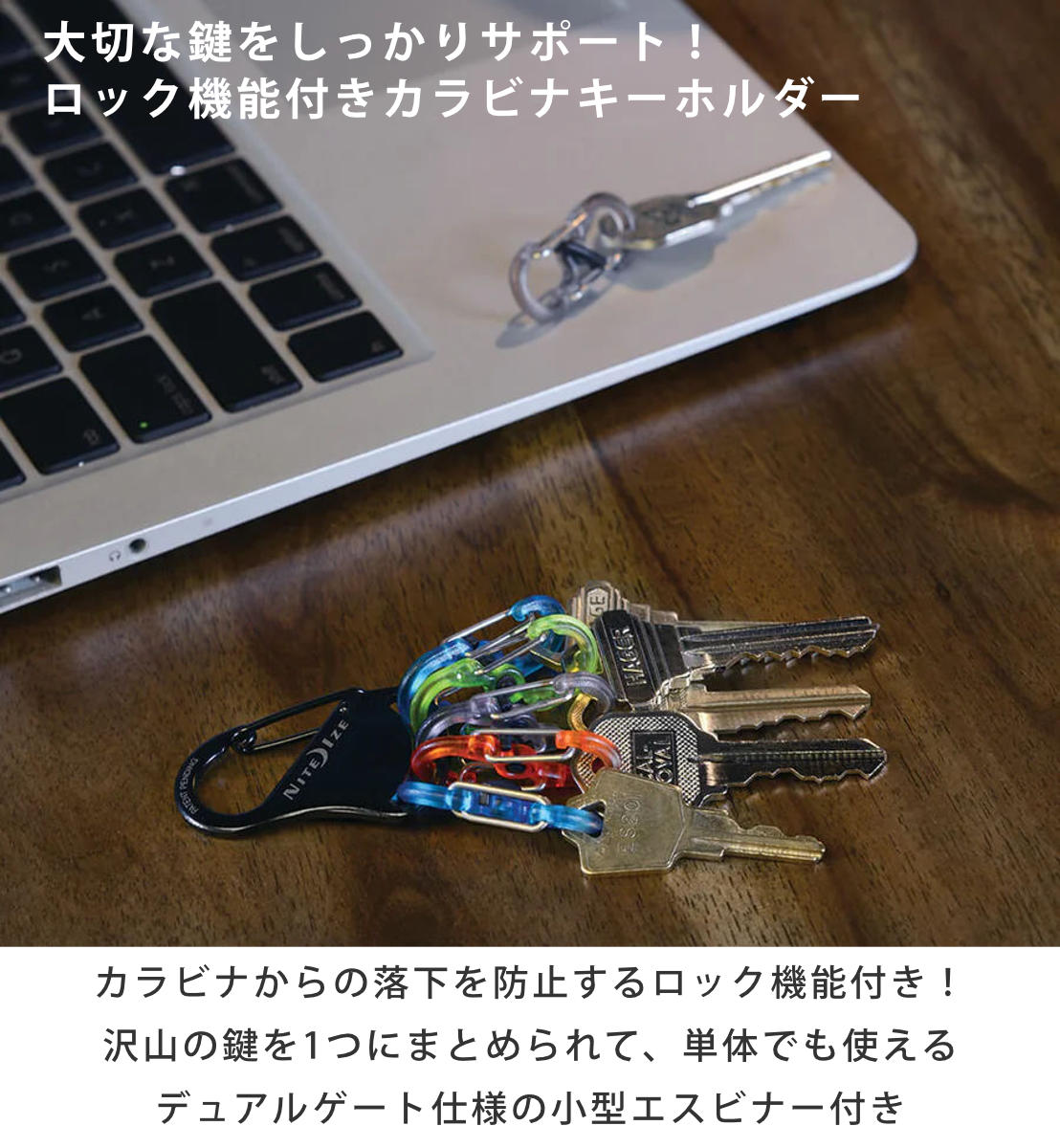カラビナ キーラックロッカープラスチック （ ナイトアイズ NITEIZE