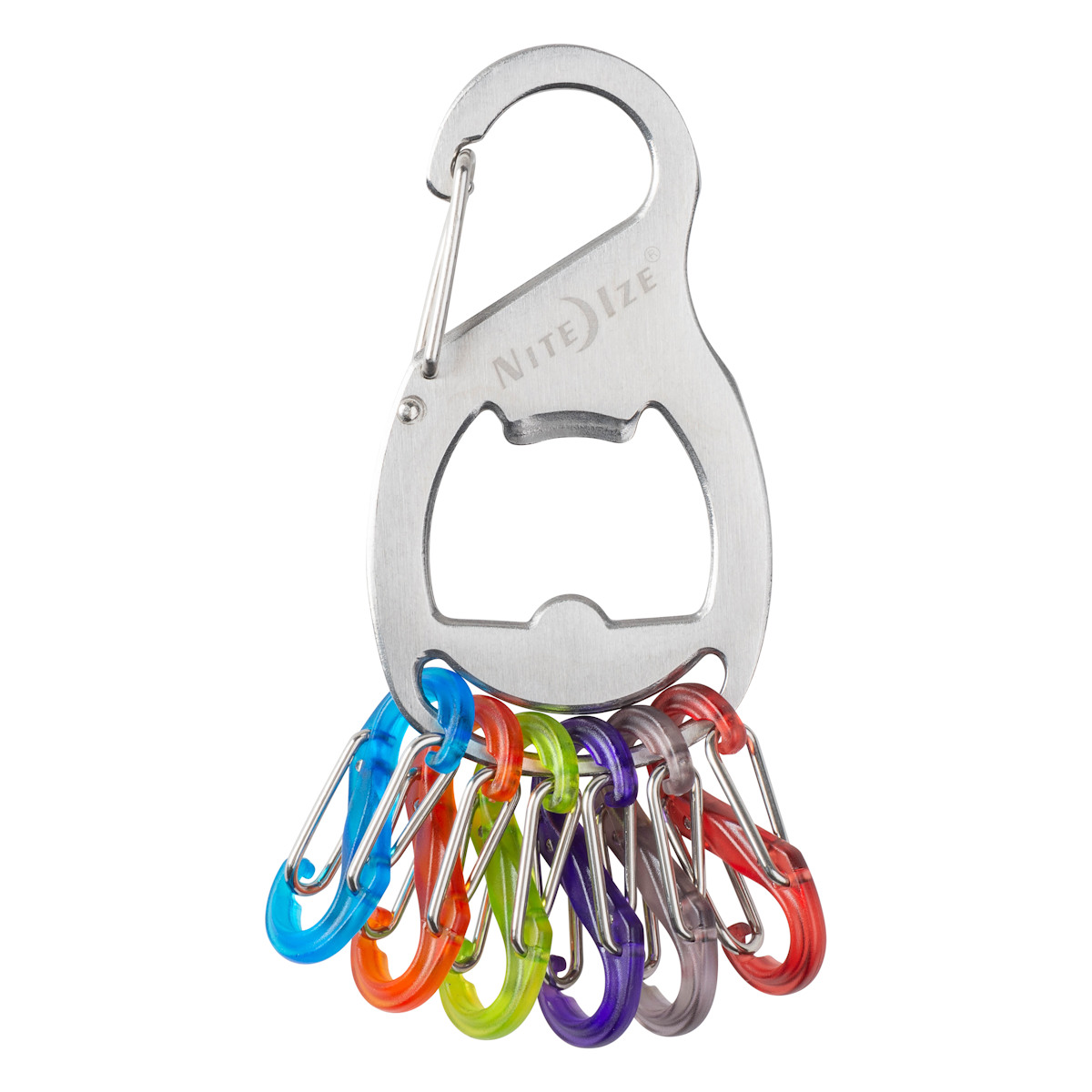 カラビナ エスビナー キーラックプラス 栓抜き機能付 （ ナイトアイズ