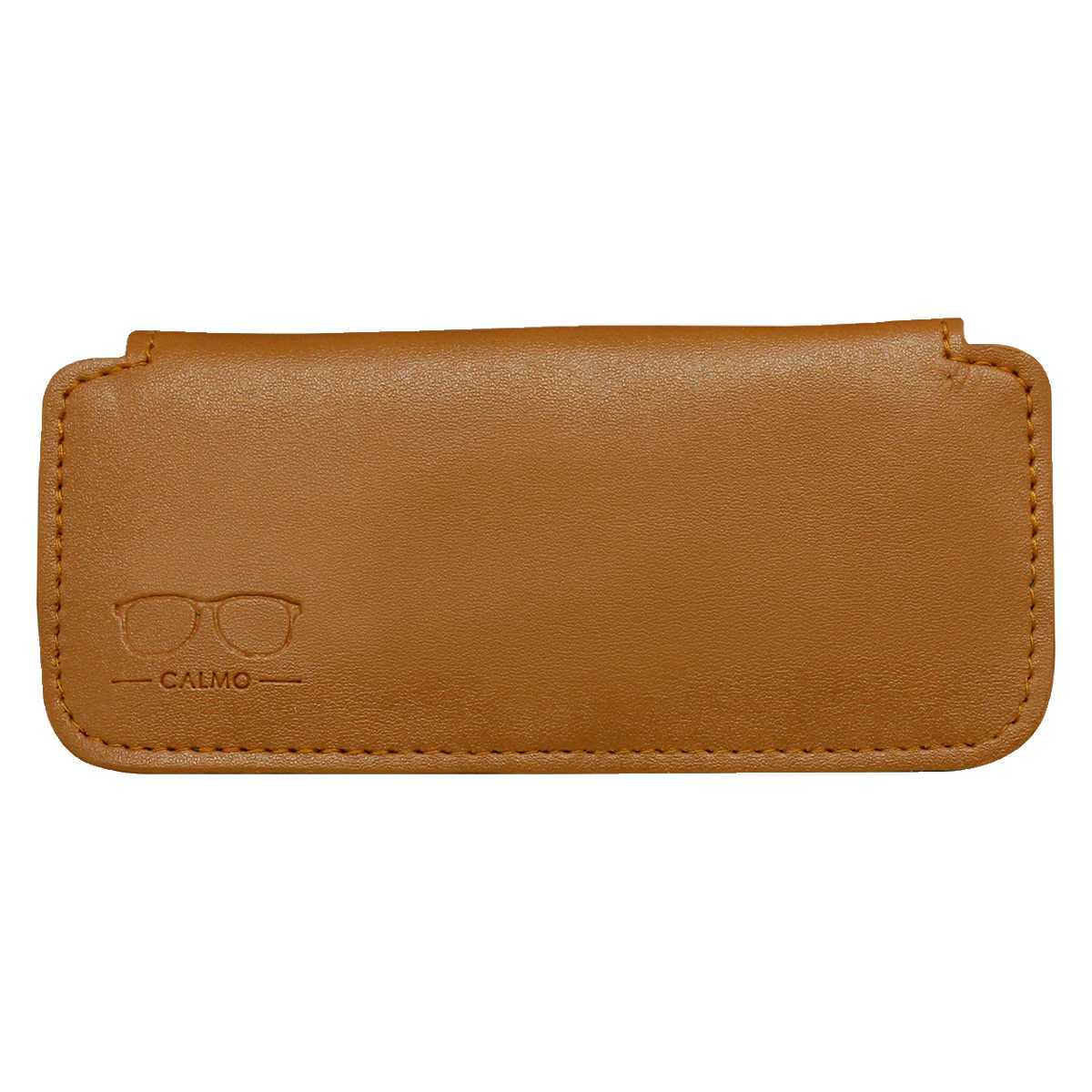 【新品未使用】RRL ブラウン レザー メガネケースCAMEL パラデック スリムメガネケース カルモ レザー調 （ 眼鏡ケース メガネ