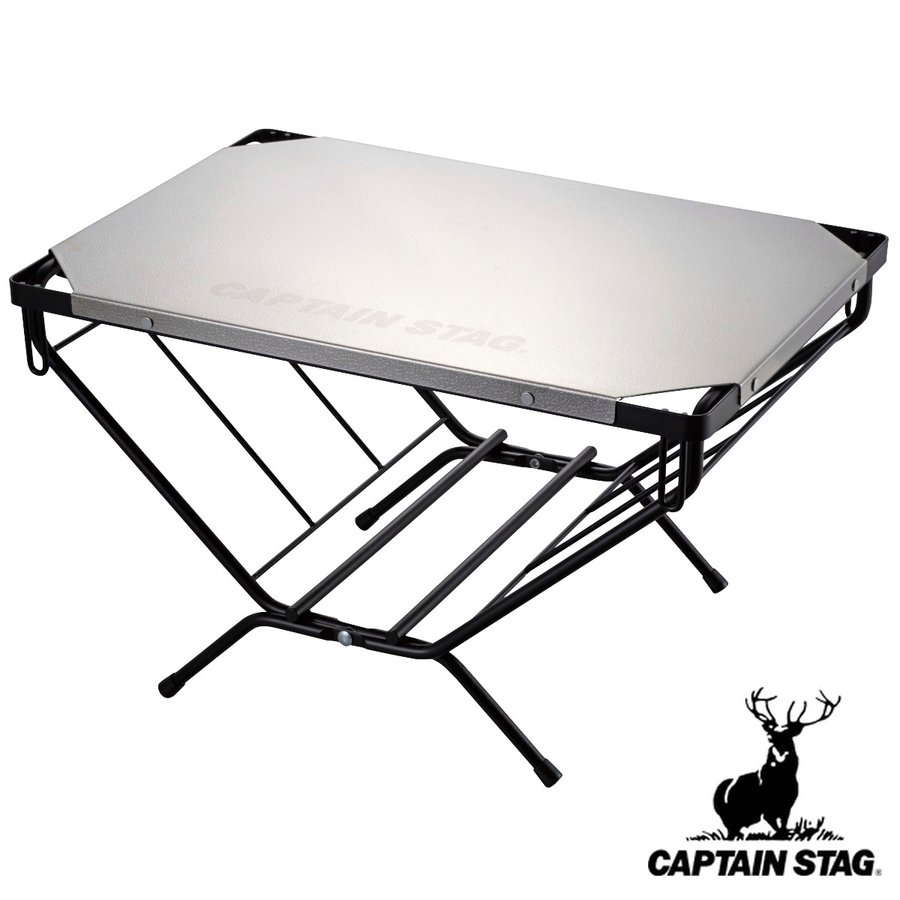 パール金属 アウトドアテーブル 折りたたみ ステンレス薪ラック