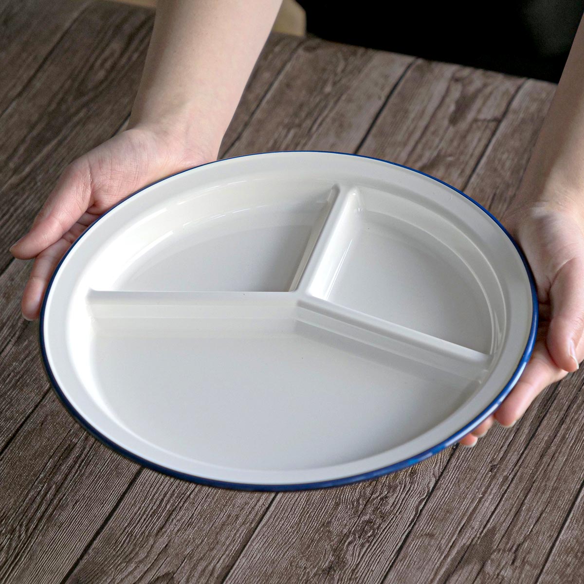 ランチプレート 26cm レトロモーダ プラスチック （ 食洗機対応 電子