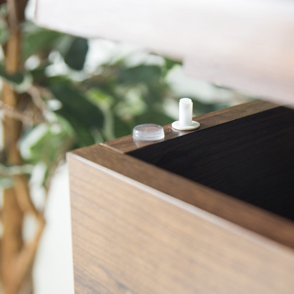 宮武製作所 デスクドレッサー 幅90cm ミラー コスメ収納 引き出し 木目