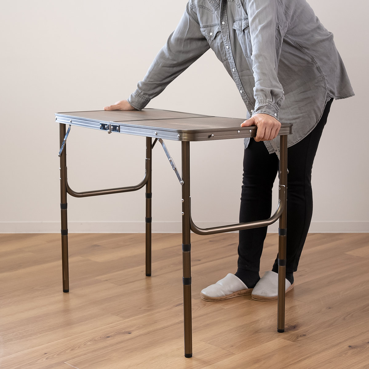 CAPTAIN STAG（キャプテンスタッグ） アウトドアテーブル 60×120cm 高