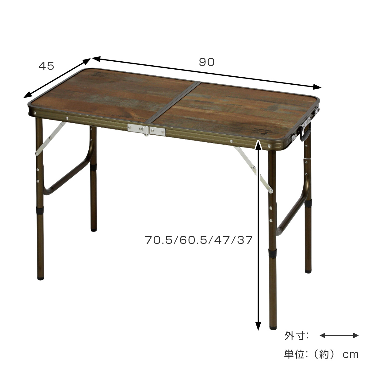 CAPTAIN STAG（キャプテンスタッグ） アウトドアテーブル 60×120cm 高