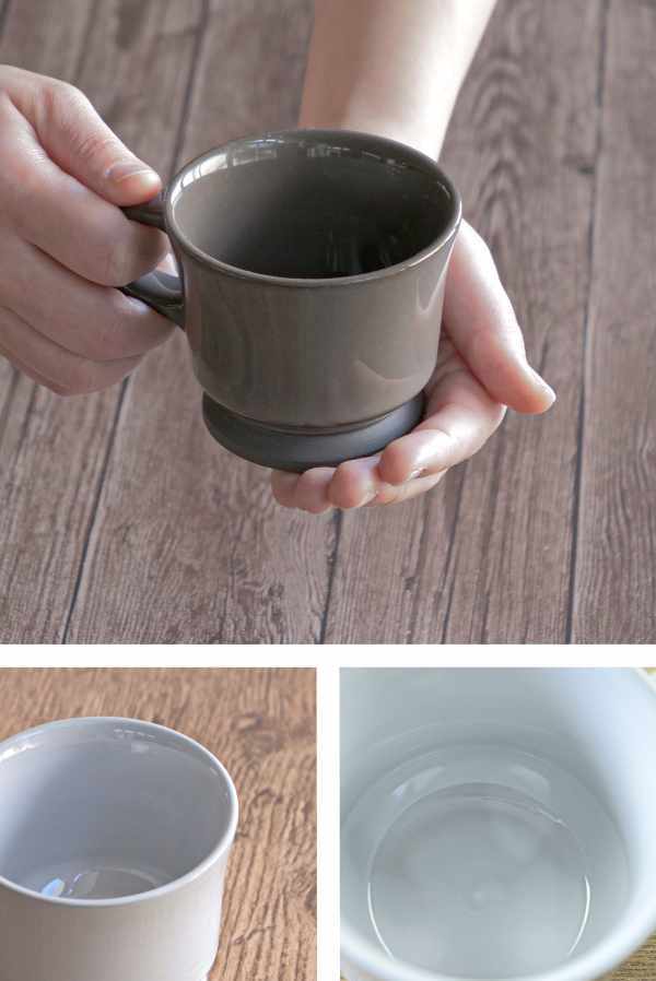 コーヒーカップ 200ml ROOTS テール 磁器 同色4個セット （ 食洗