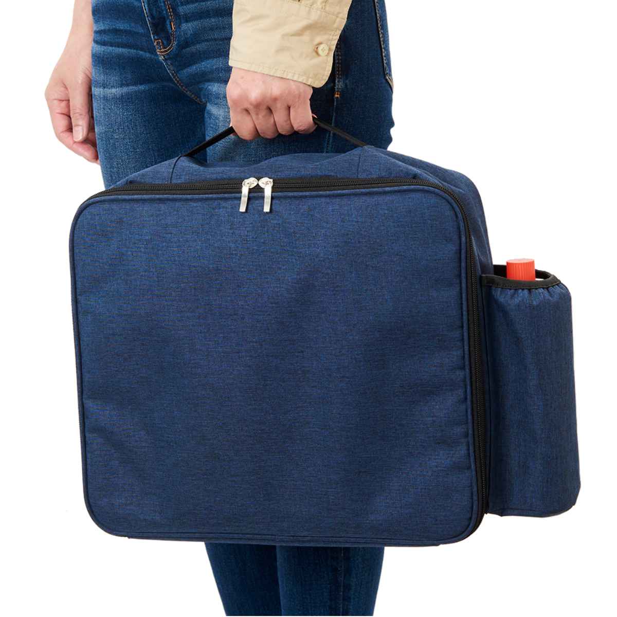 カセットコンロ用ケース ガスボンベ用ポケット付き （ カセットコンロ