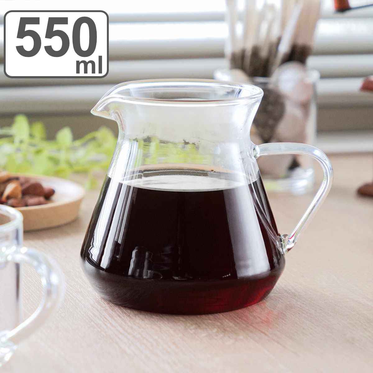 �s�b�`���[ 550ml L �R�[�q�[�T�[�o�[ CAFECA �ϔM�K���X �i �H���Ή� �d�q�����W�Ή� ������ ������ �K���X�� �H�� �j
