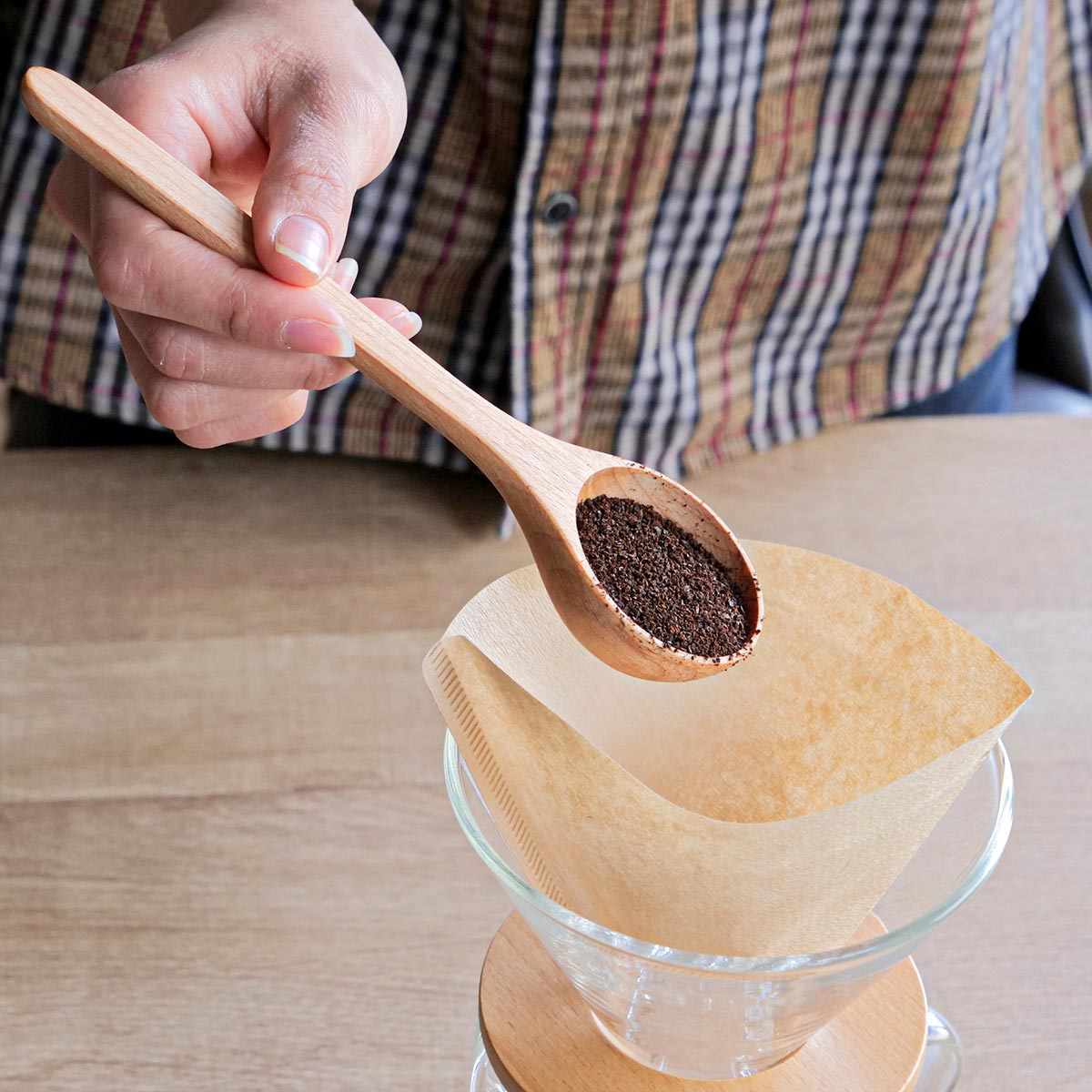 コーヒースプーン 19cm 1杯分 CAFECA 木製 （ コーヒーメジャー