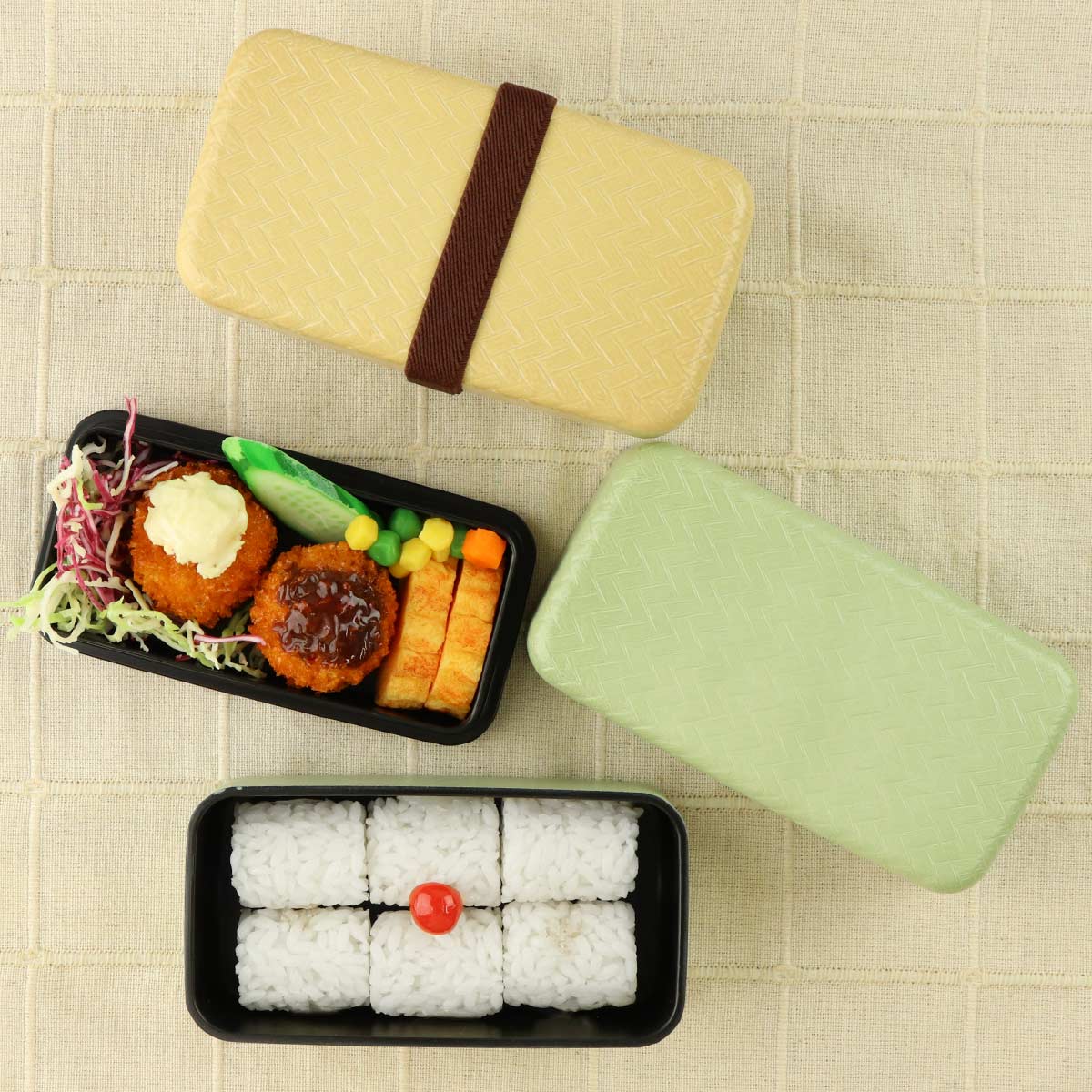 弁当箱 2段 500ml あじろ竹籠 葉月弁当箱 （ お弁当箱 ランチボックス