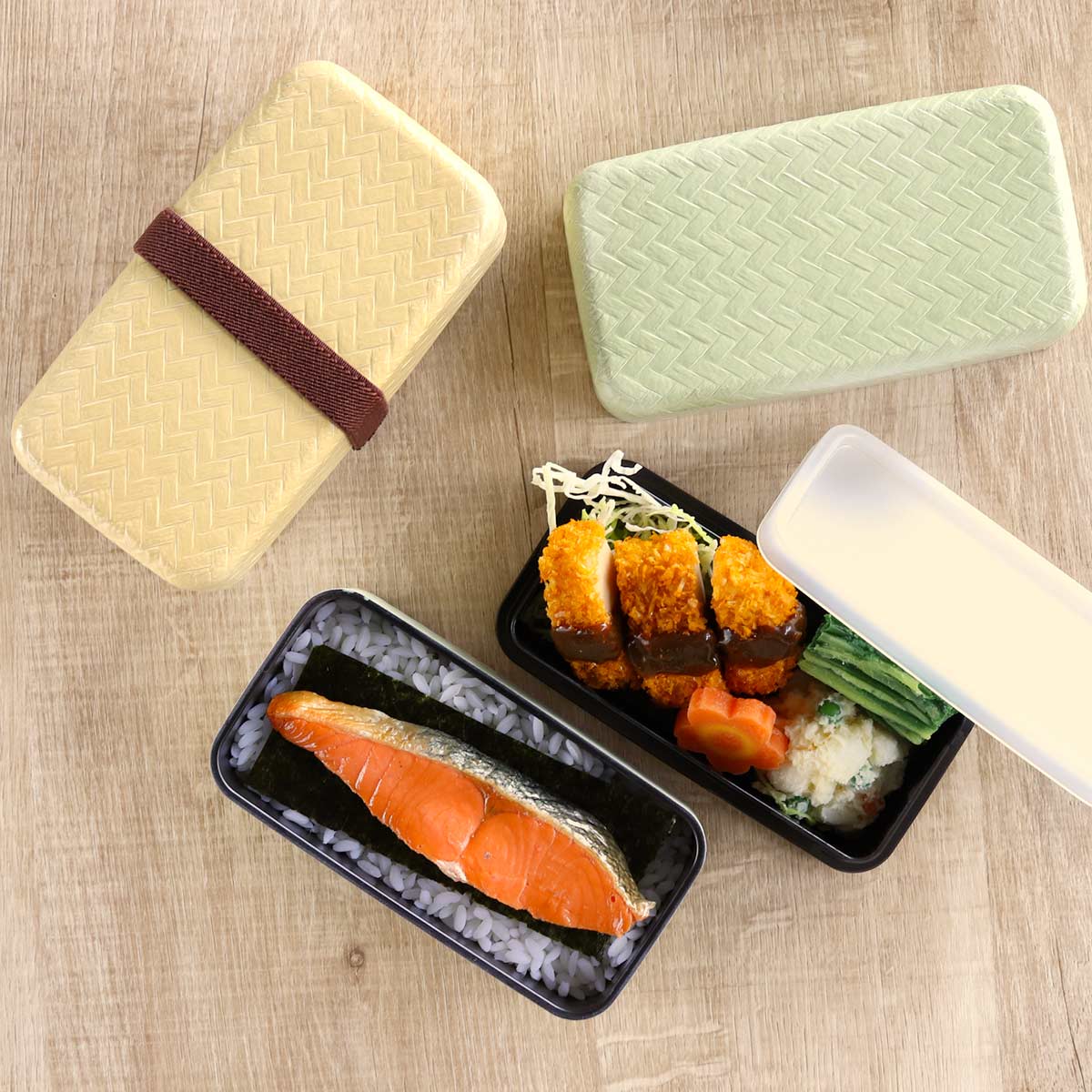 弁当箱 2段 500ml あじろ竹籠 葉月弁当箱 （ お弁当箱 ランチボックス