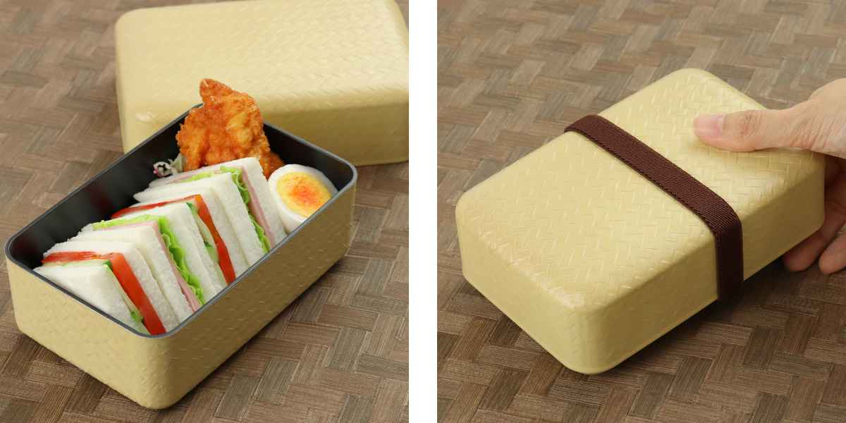 弁当箱 2段 900ml あじろ竹籠 武蔵弁当箱 （ お弁当箱 ランチ