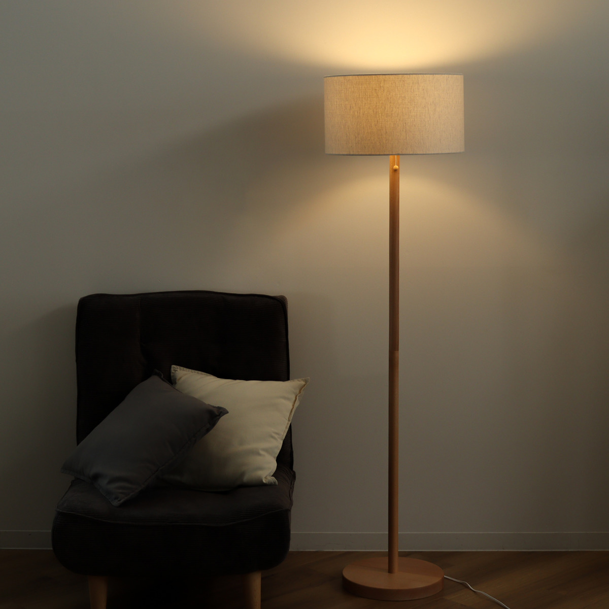 フロアライト LED対応 スタンダートフロアースタンド ナチュラル 北欧