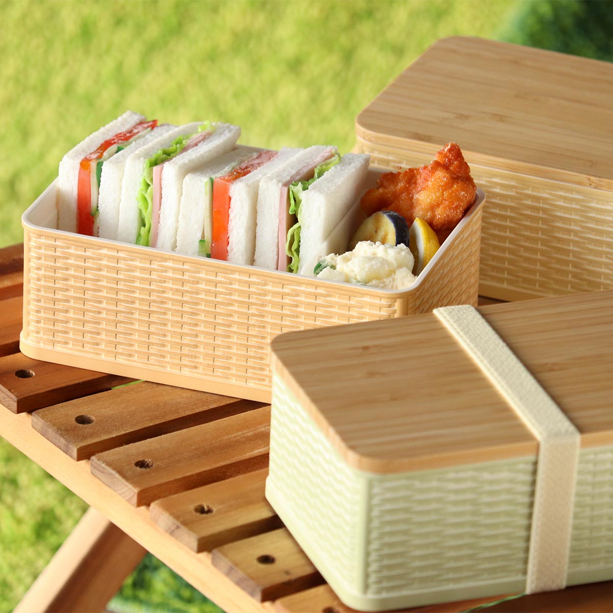 竹製バスケット　小物入れ　弁当箱 竹製バスケット、弁当箱、小物入れ 楽天市場】竹籠 箱の通販