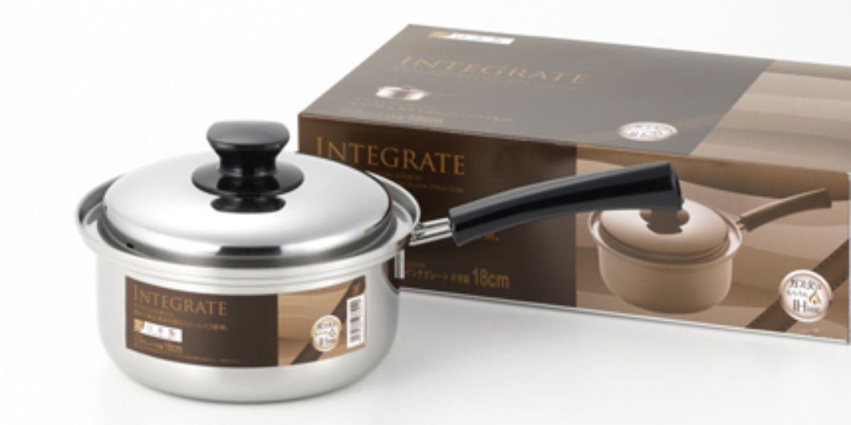 ヨシカワ 片手鍋 18cm IH対応 インテグレート ステンレス 日本製 （ IH