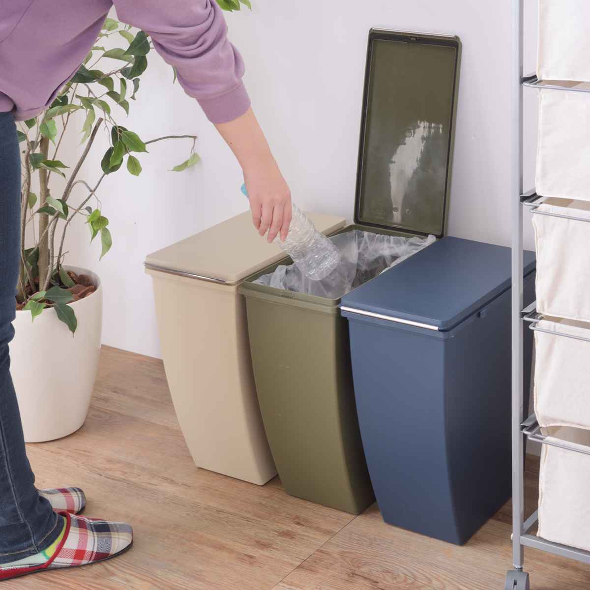 東谷 ゴミ箱 20L スリムコンテナ （ 20リットル 20l スリム キッチン