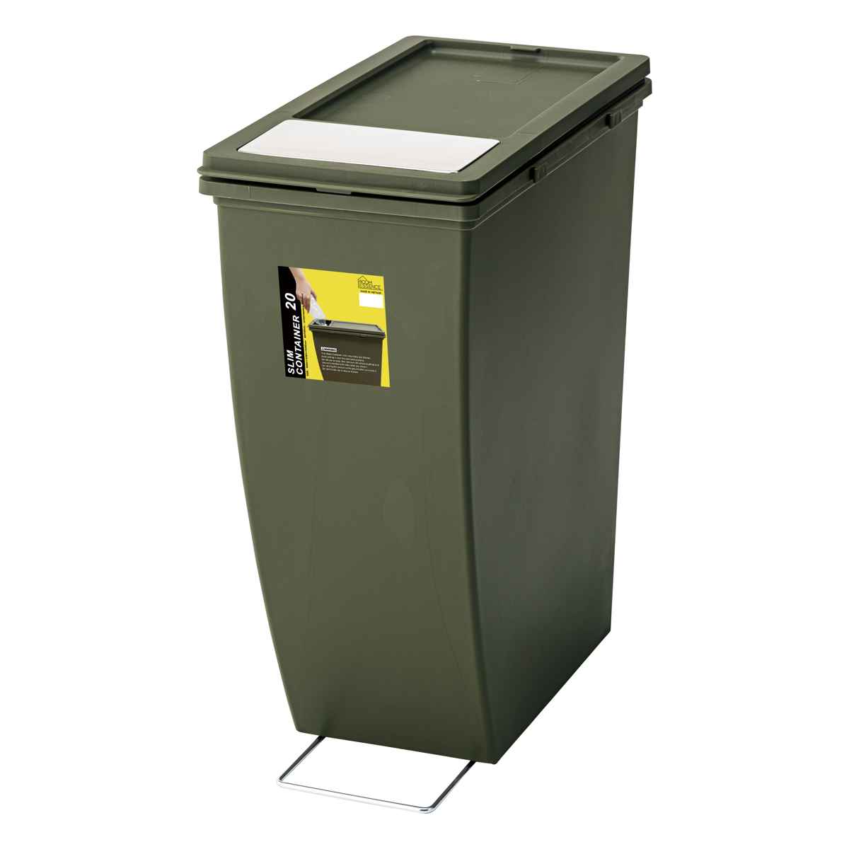 東谷 ゴミ箱 20L スリムコンテナ プッシュ （ 20リットル 20l スリム