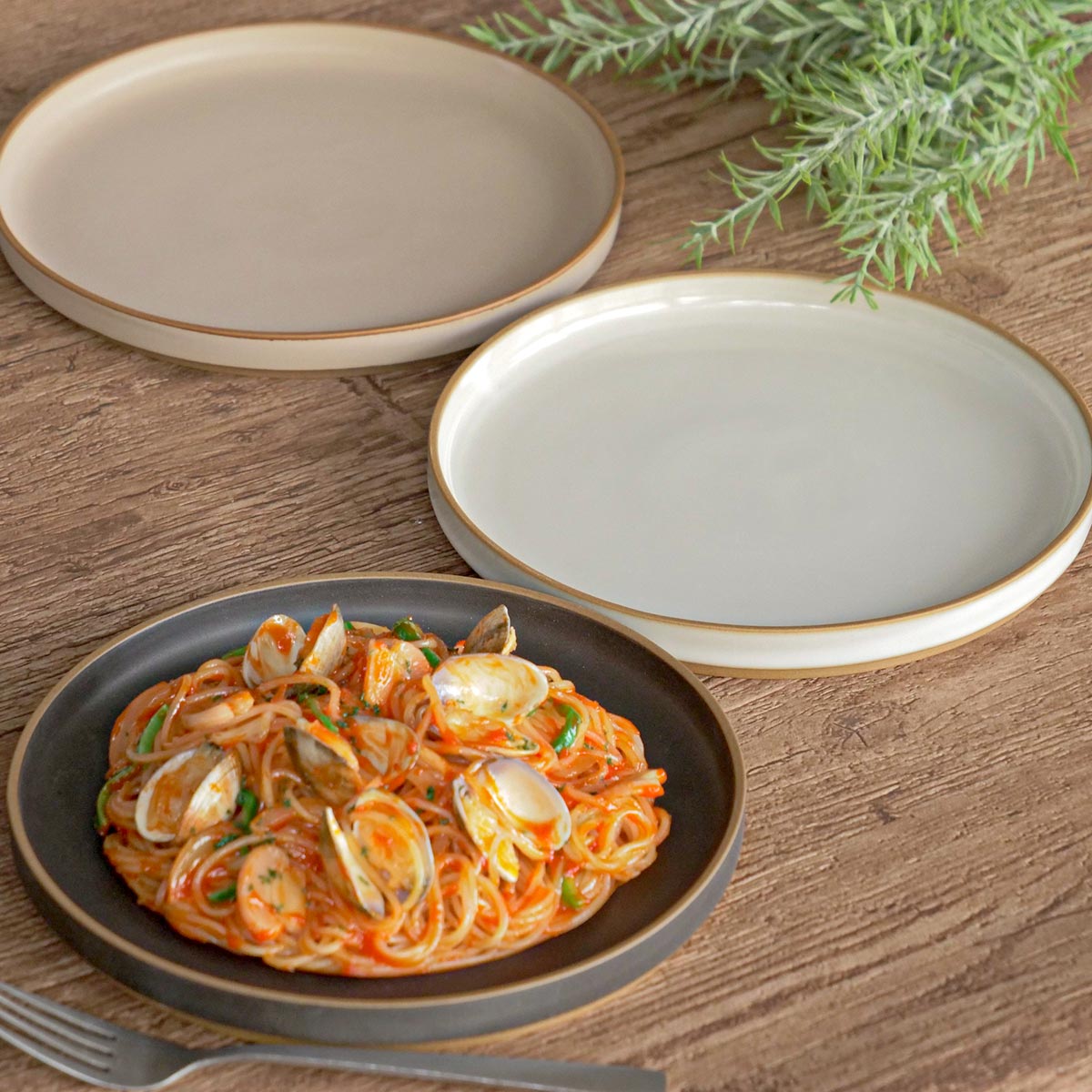   2022 陶磁器プレート プレート 22.5cm DIMANCHE 陶器 瀬戸焼 （ 食洗機対応 電子レンジ対応