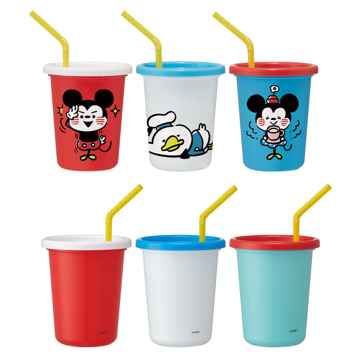 スケーター タンブラー ストロー付き 3個入り 320ml プラスチック