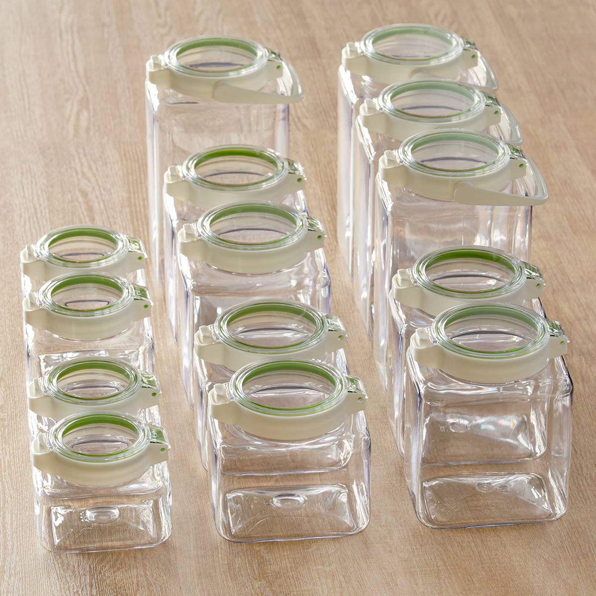 保存容器 密閉 2.4L キーポット 角型 3個セット （ ワンプッシュ KEEPOT ラストロウェア 食洗機対応 冷蔵庫対応 保存 容器 調味料容器 調味料入れ ） | ブランド登録なし | 17