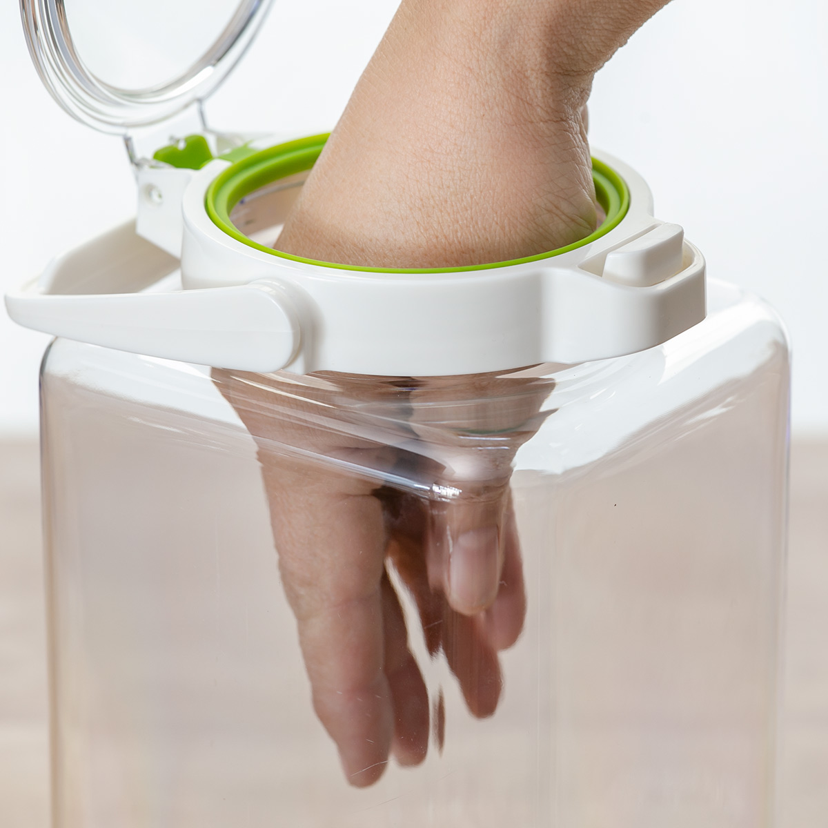 保存容器 密閉 2.4L キーポット 角型 3個セット （ ワンプッシュ KEEPOT ラストロウェア 食洗機対応 冷蔵庫対応 保存 容器 調味料容器 調味料入れ ） | ブランド登録なし | 08