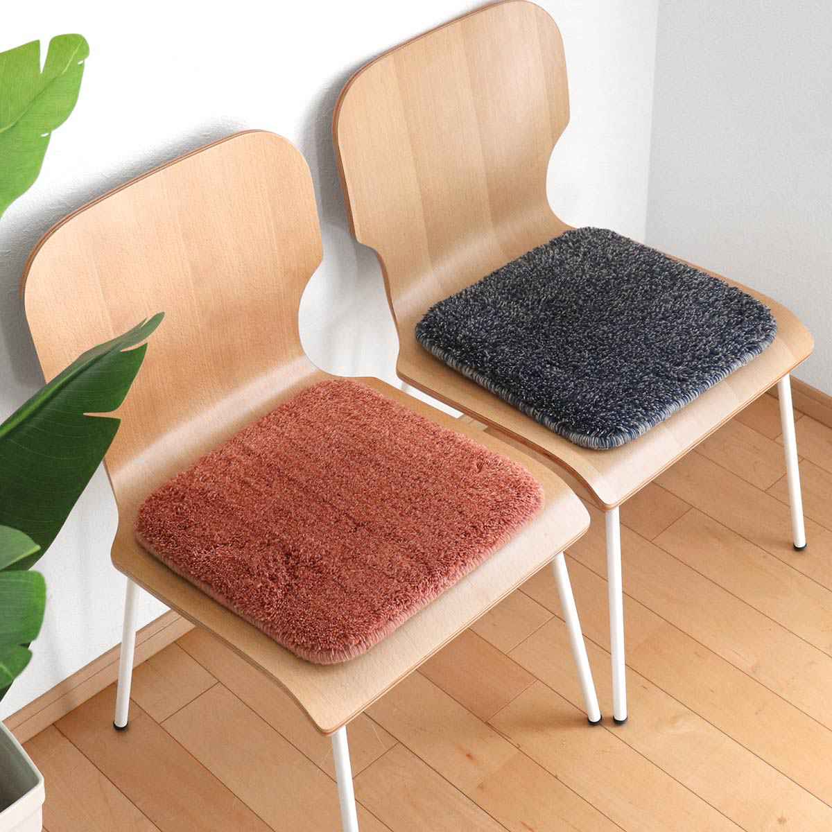 ＆NE チェアパッド Mix 四角 35×35cm 低反発 （ おしゃれ チェアマット