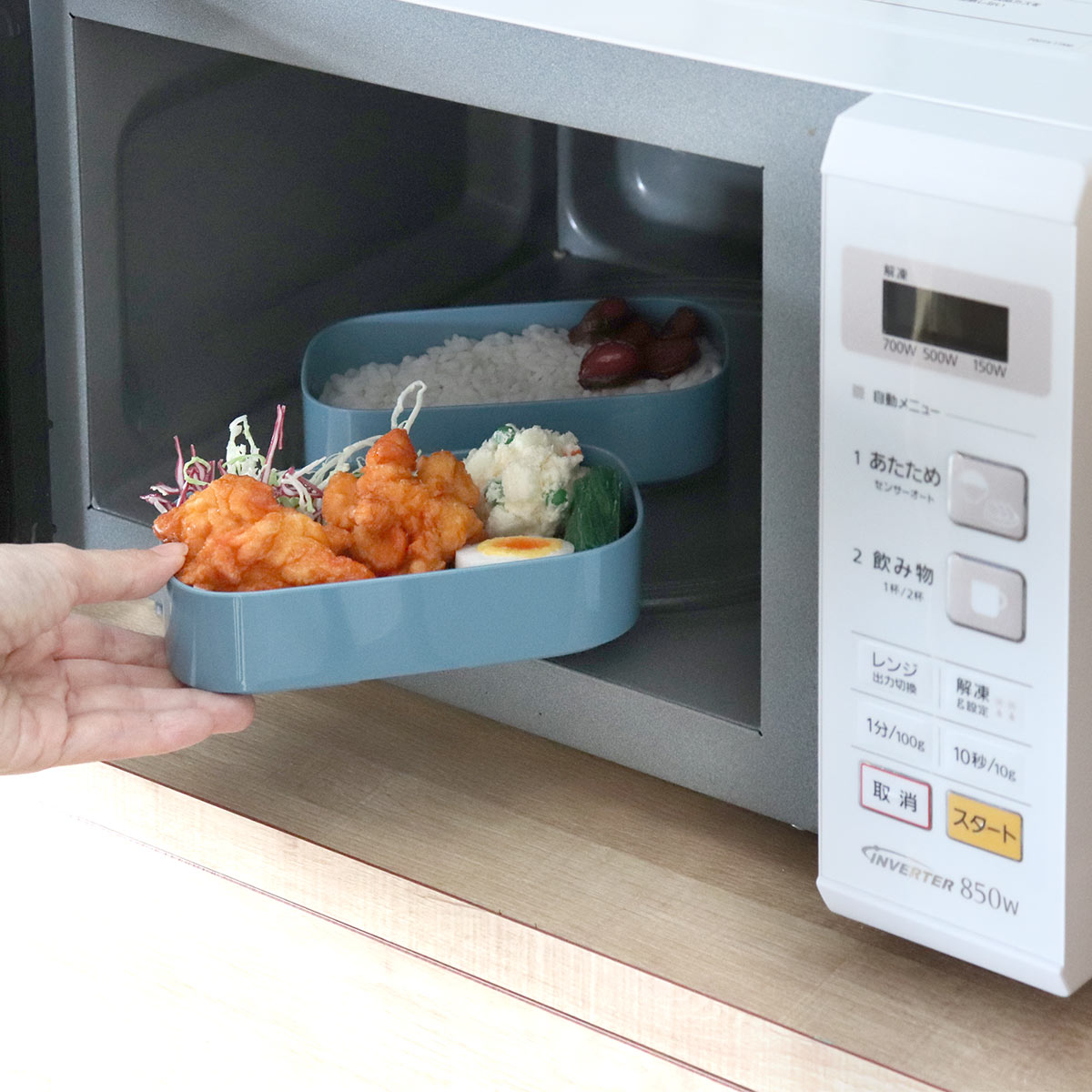 弁当箱 2段 800ml EDGE オーバル ...の詳細画像5