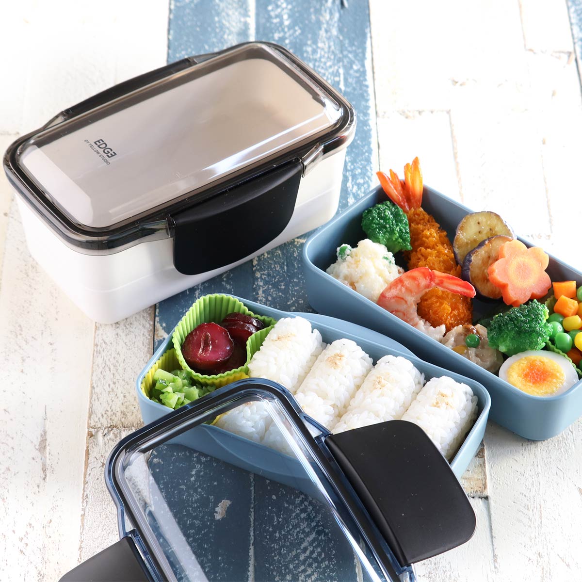 イエロースタジオ 弁当箱 2段 850ml EDGE ドーム型 （ お弁当箱 ランチ
